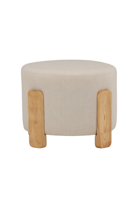Coffey Ottoman - weiß/Gummi - Holz - Ottomane / Poufs - ALVAHOME