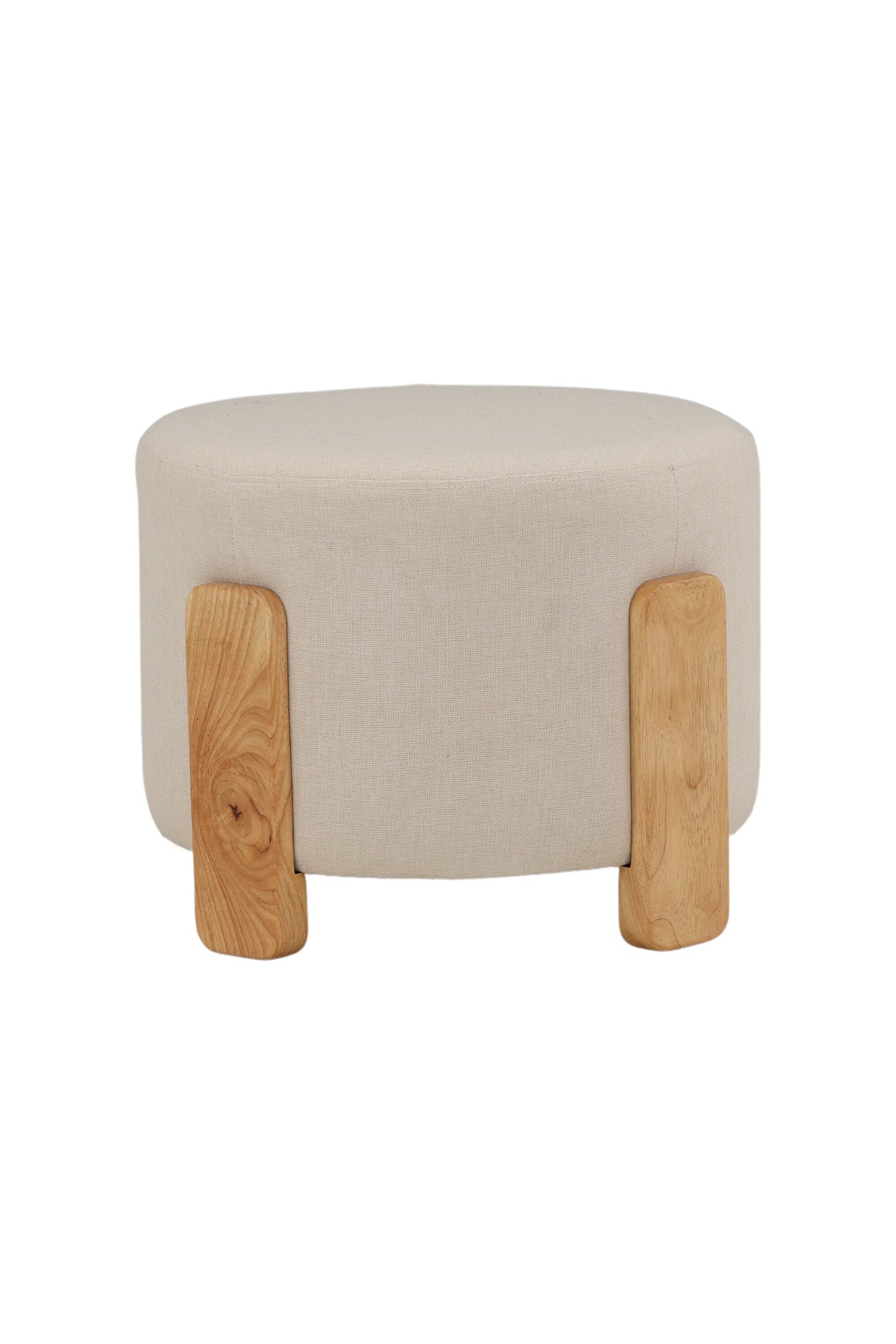 Coffey Ottoman - weiß/Gummi - Holz - Ottomane / Poufs - ALVAHOME