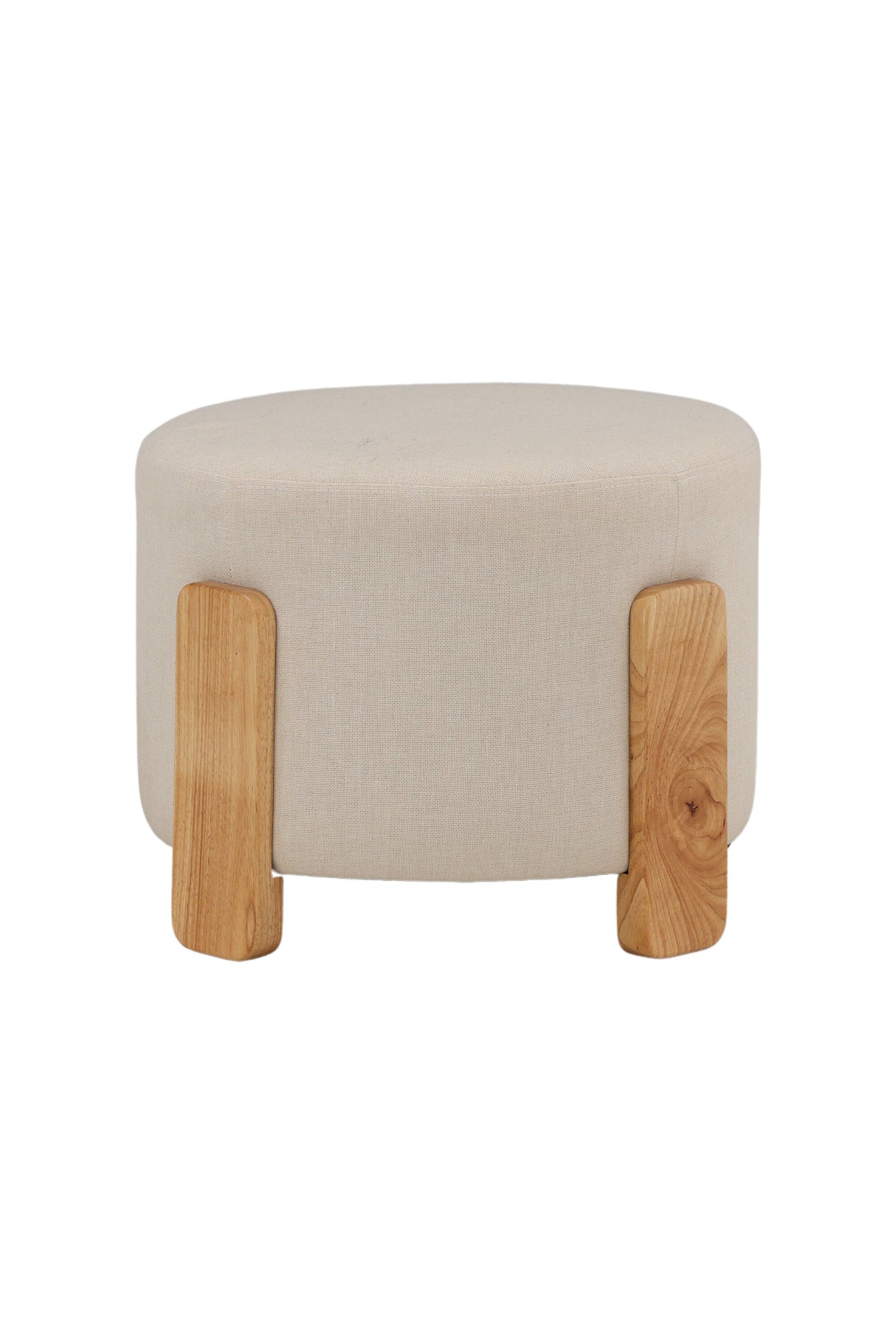 Coffey Ottoman - weiß/Gummi - Holz - Ottomane / Poufs - ALVAHOME
