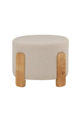 Coffey Ottoman - weiß/Gummi - Holz - Ottomane / Poufs - ALVAHOME