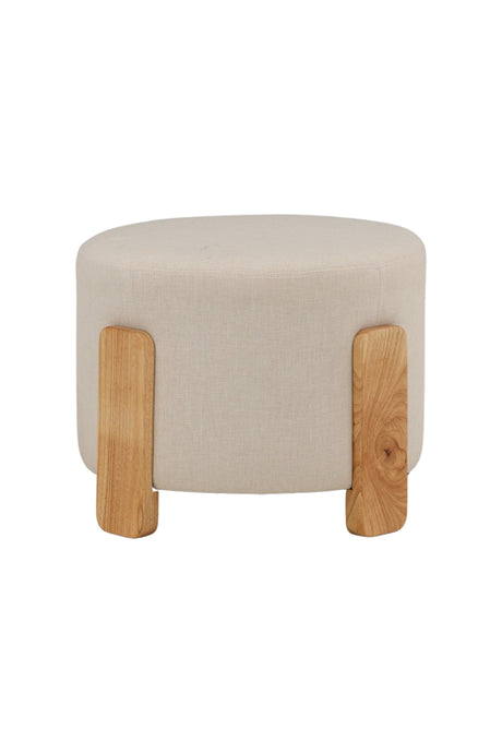 Coffey Ottoman - weiß/Gummi - Holz - Ottomane / Poufs - ALVAHOME