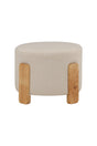 Coffey Ottoman - weiß/Gummi - Holz - Ottomane / Poufs - ALVAHOME
