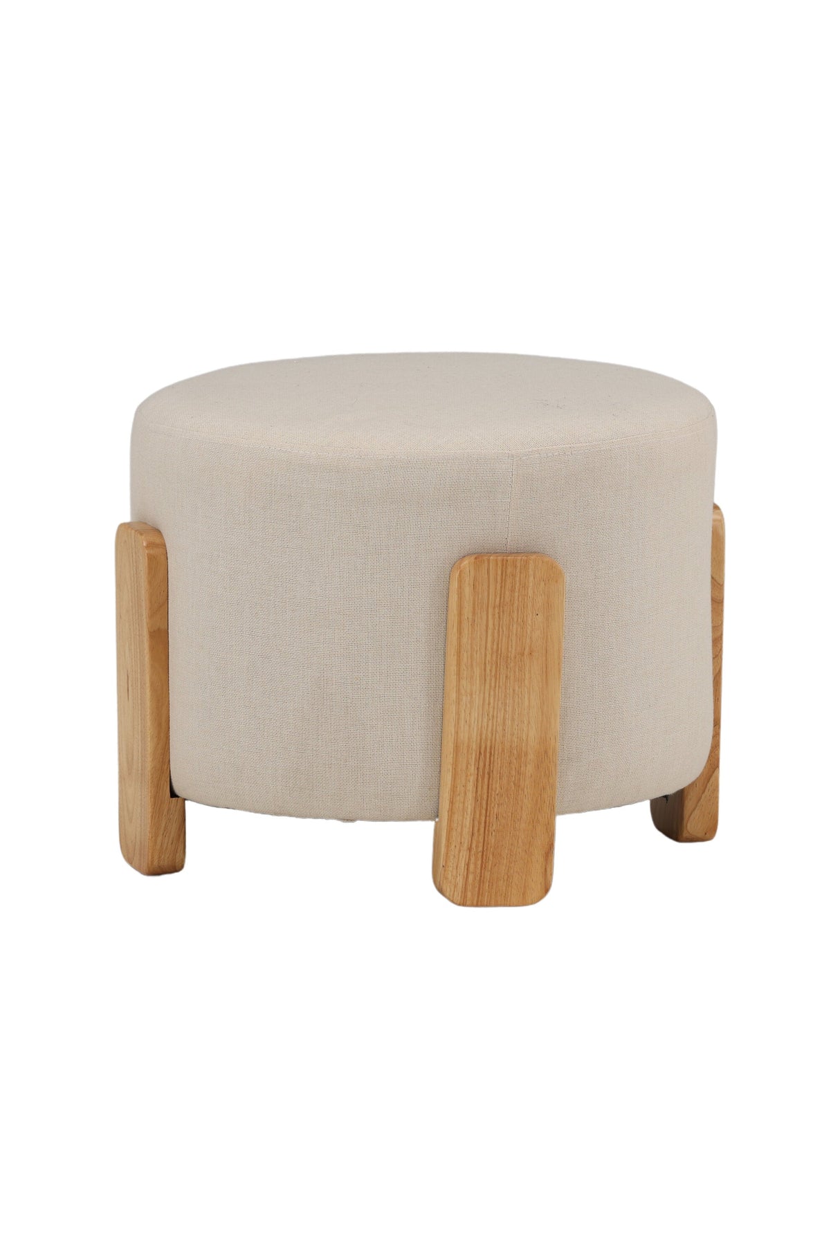 Coffey Ottoman - weiß/Gummi - Holz - Ottomane / Poufs - ALVAHOME