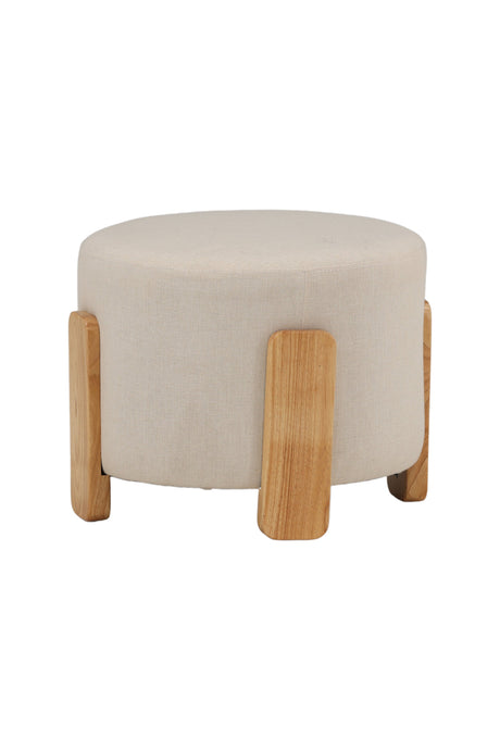 Coffey Ottoman - weiß/Gummi - Holz - Ottomane / Poufs - ALVAHOME