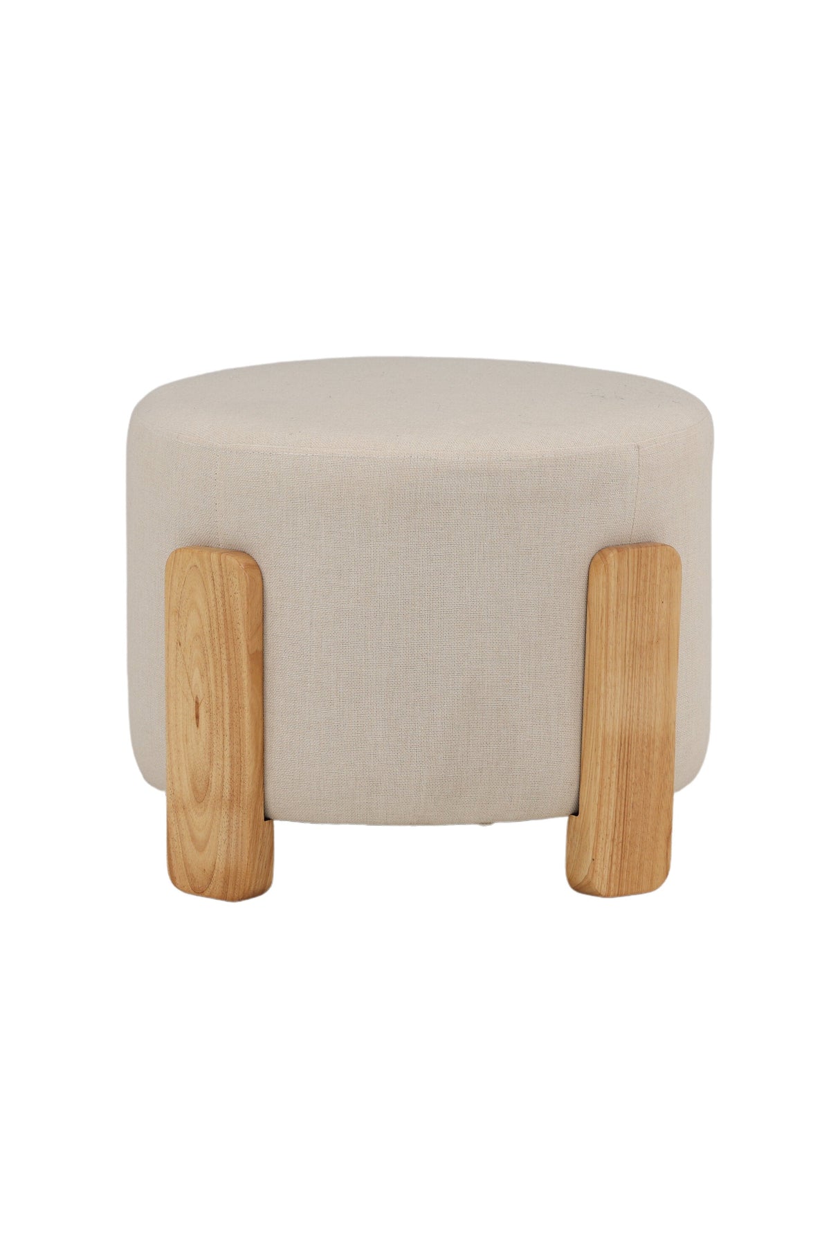 Coffey Ottoman - weiß/Gummi - Holz - Ottomane / Poufs - ALVAHOME