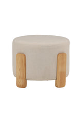 Coffey Ottoman - weiß/Gummi - Holz - Ottomane / Poufs - ALVAHOME