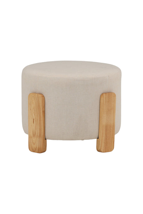 Coffey Ottoman - weiß/Gummi - Holz - Ottomane / Poufs - ALVAHOME