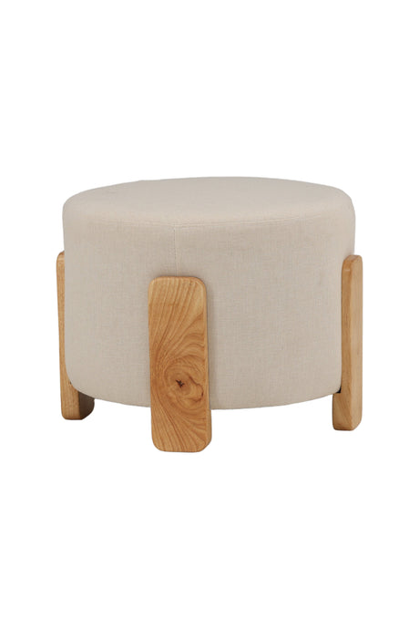 Coffey Ottoman - weiß/Gummi - Holz - Ottomane / Poufs - ALVAHOME