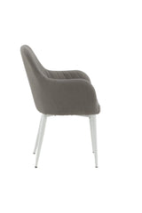 Comfort Esszimmerstuhl - grau/Metall - Essstühle - ALVAHOME