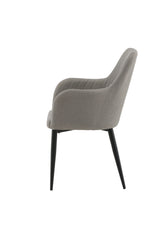 Comfort Esszimmerstuhl - grau/Polyester - Leinen - Essstühle - ALVAHOME