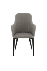 Comfort Esszimmerstuhl - grau/Polyester - Leinen - Essstühle - ALVAHOME