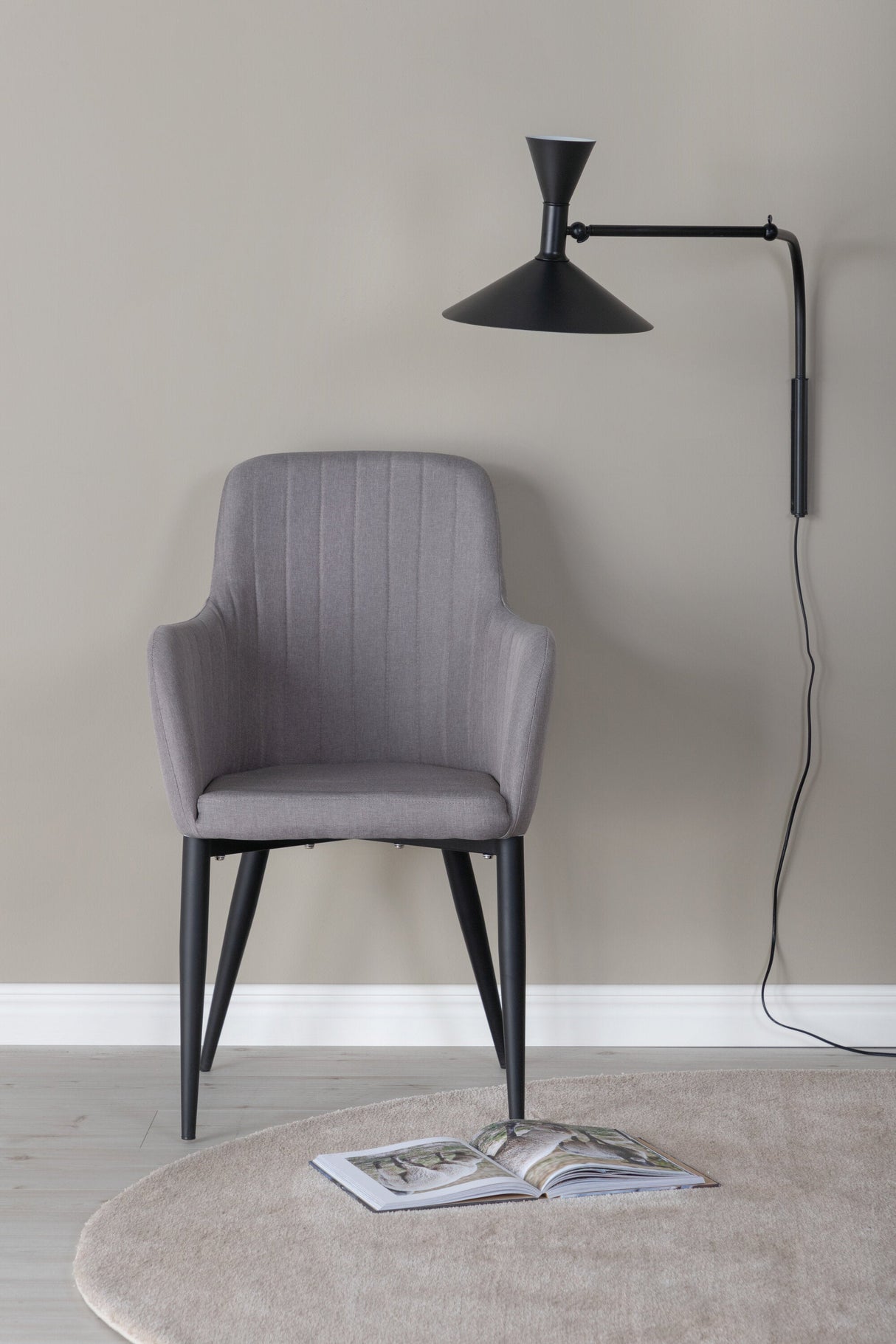 Comfort Esszimmerstuhl - grau/Polyester - Leinen - Essstühle - ALVAHOME