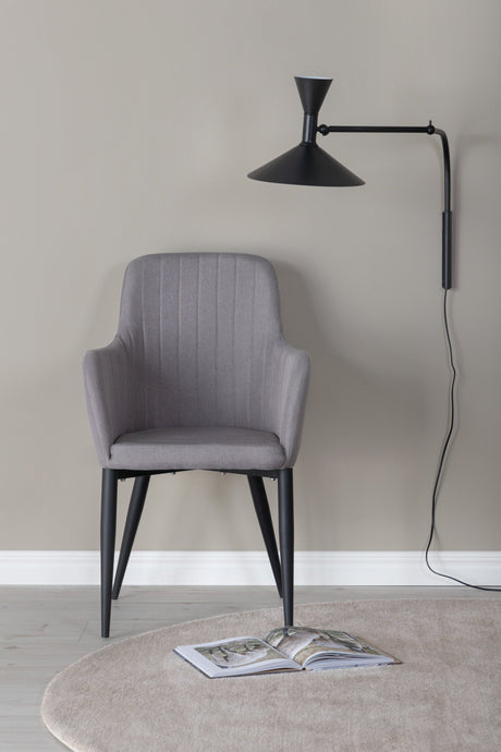 Comfort Esszimmerstuhl - grau/Polyester - Leinen - Essstühle - ALVAHOME