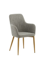 Comfort Esszimmerstuhl - grau/Polyester - Essstühle - ALVAHOME