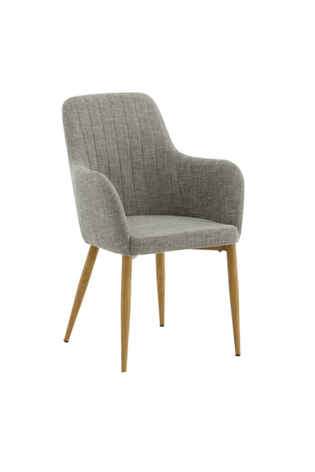 Comfort Esszimmerstuhl - grau/Polyester - Essstühle - ALVAHOME