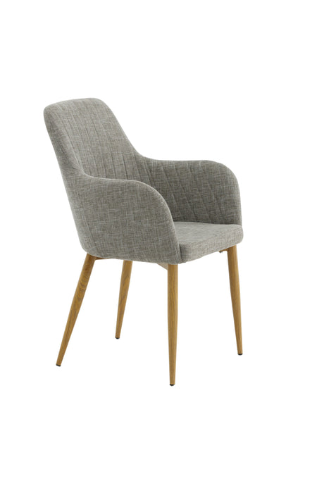 Comfort Esszimmerstuhl - grau/Polyester - Essstühle - ALVAHOME