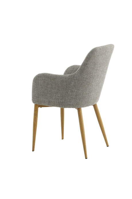 Comfort Esszimmerstuhl - grau/Polyester - Essstühle - ALVAHOME
