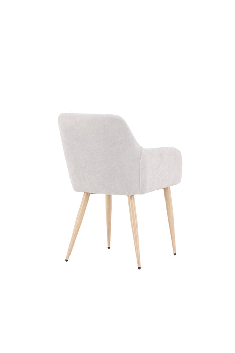 Comfort Esszimmerstuhl - hellgrau/Polyester - Leinen - Essstühle - ALVAHOME