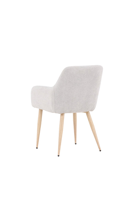 Comfort Esszimmerstuhl - hellgrau/Polyester - Leinen - Essstühle - ALVAHOME