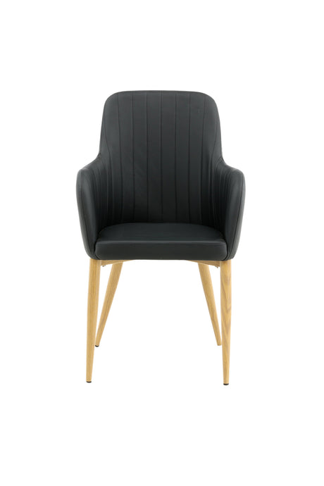 Comfort Esszimmerstuhl - schwarz/PU - Essstühle - ALVAHOME
