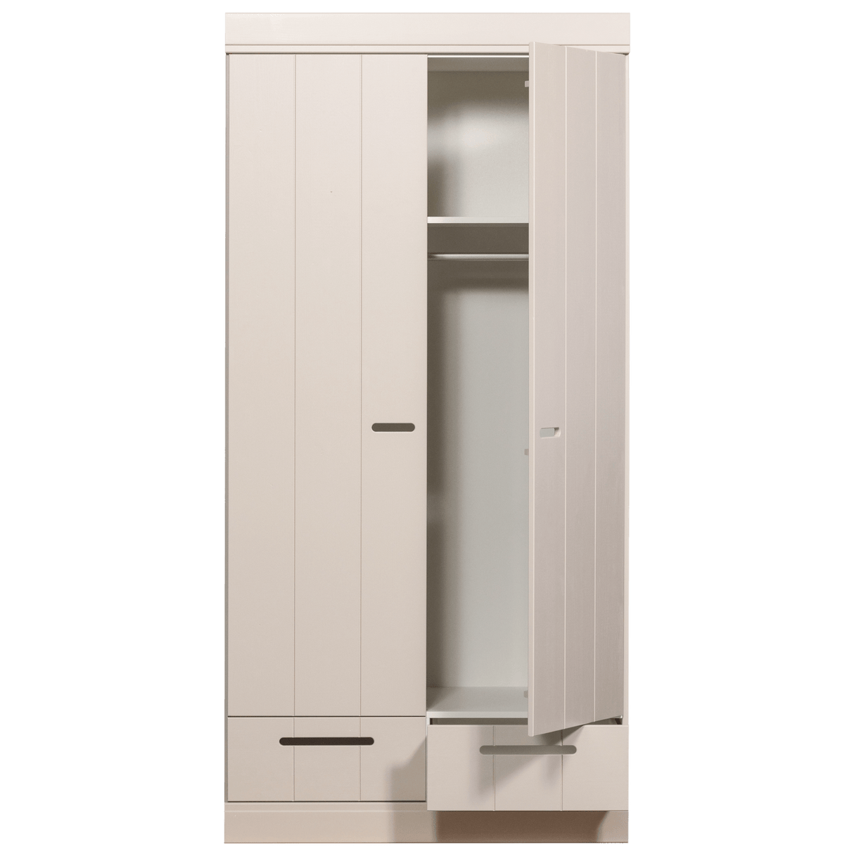 Connect 2 - türiger Kleiderschrank - staub/Kiefer [fsc] - Kleiderschränke - ALVAHOME