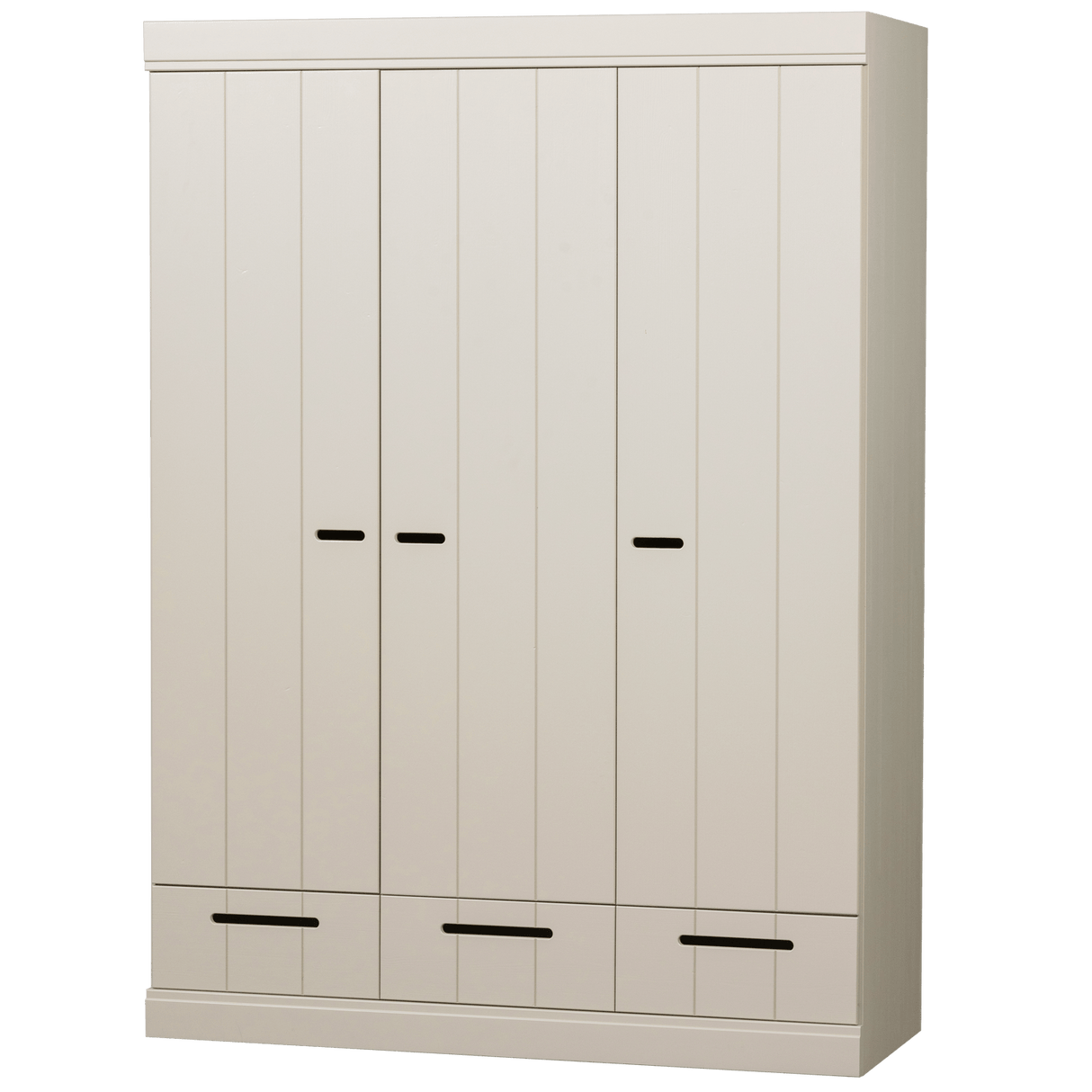 Connect 3 - türiger Kleiderschrank - staub/Kiefer [fsc] - Kleiderschränke - ALVAHOME