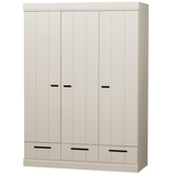 Connect 3 - türiger Kleiderschrank - staub/Kiefer [fsc] - Kleiderschränke - ALVAHOME