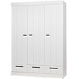 Connect 3 - türiger Kleiderschrank - weiß/Kiefer [fsc] - Kleiderschränke - ALVAHOME