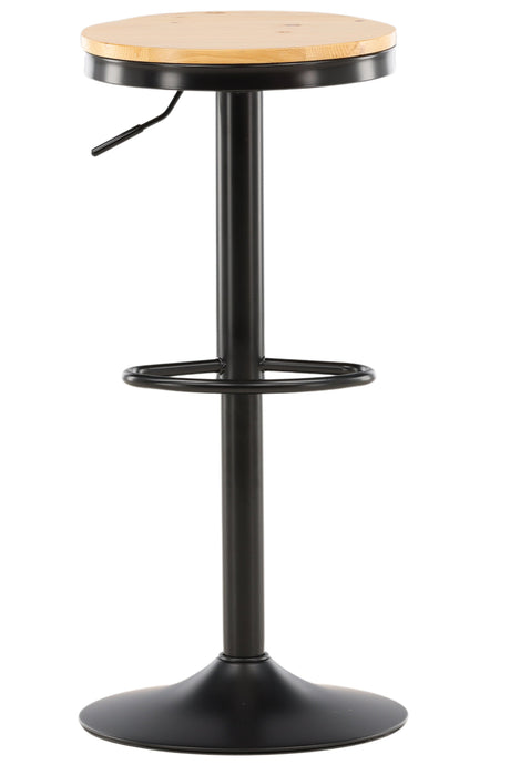 Conway Barhocker - schwarz/Stahl - Barhocker - ALVAHOME