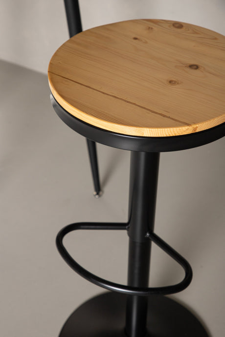 Conway Barhocker - schwarz/Stahl - Barhocker - ALVAHOME