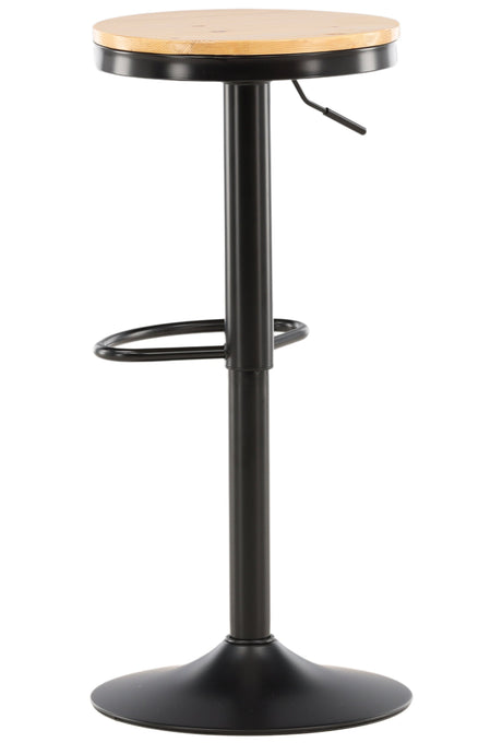 Conway Barhocker - schwarz/Stahl - Barhocker - ALVAHOME