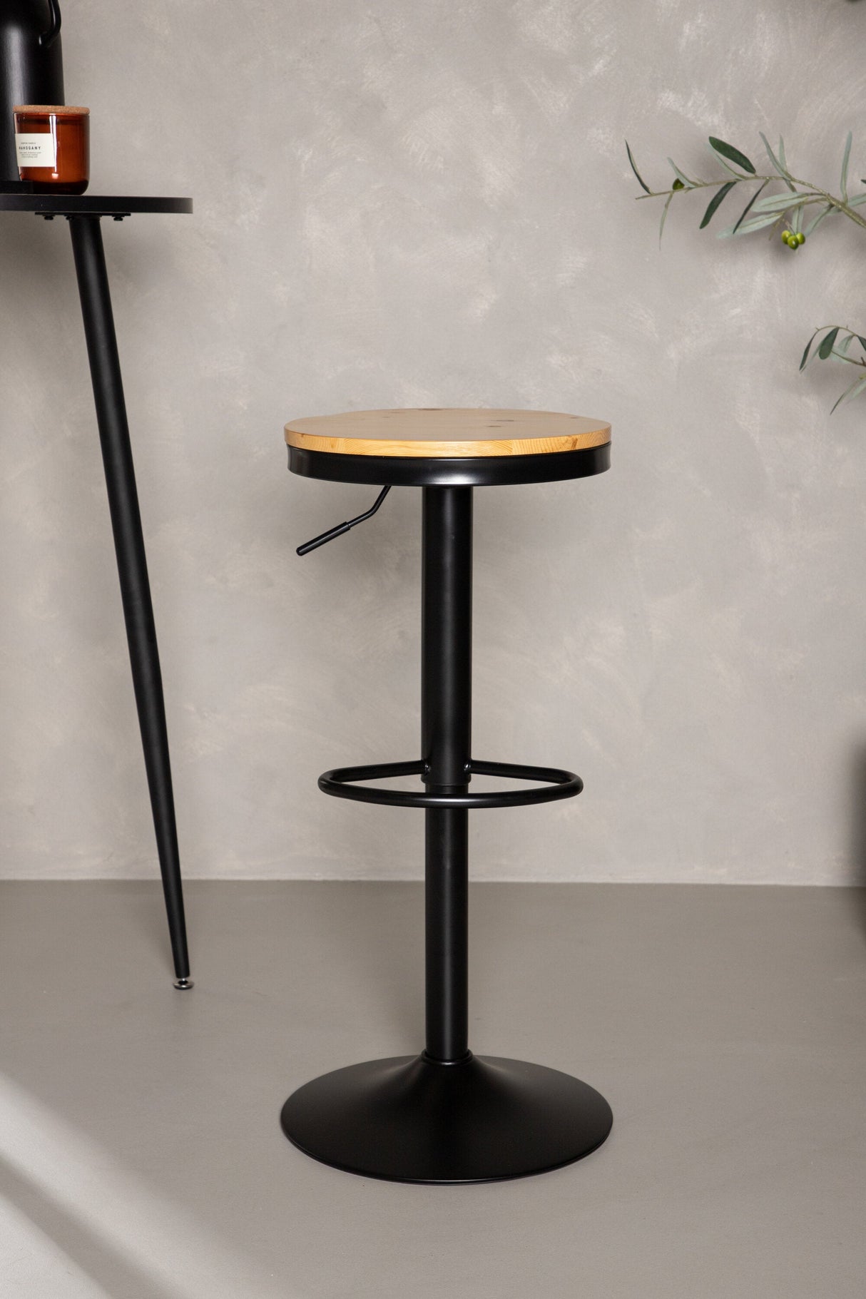 Conway Barhocker - schwarz/Stahl - Barhocker - ALVAHOME