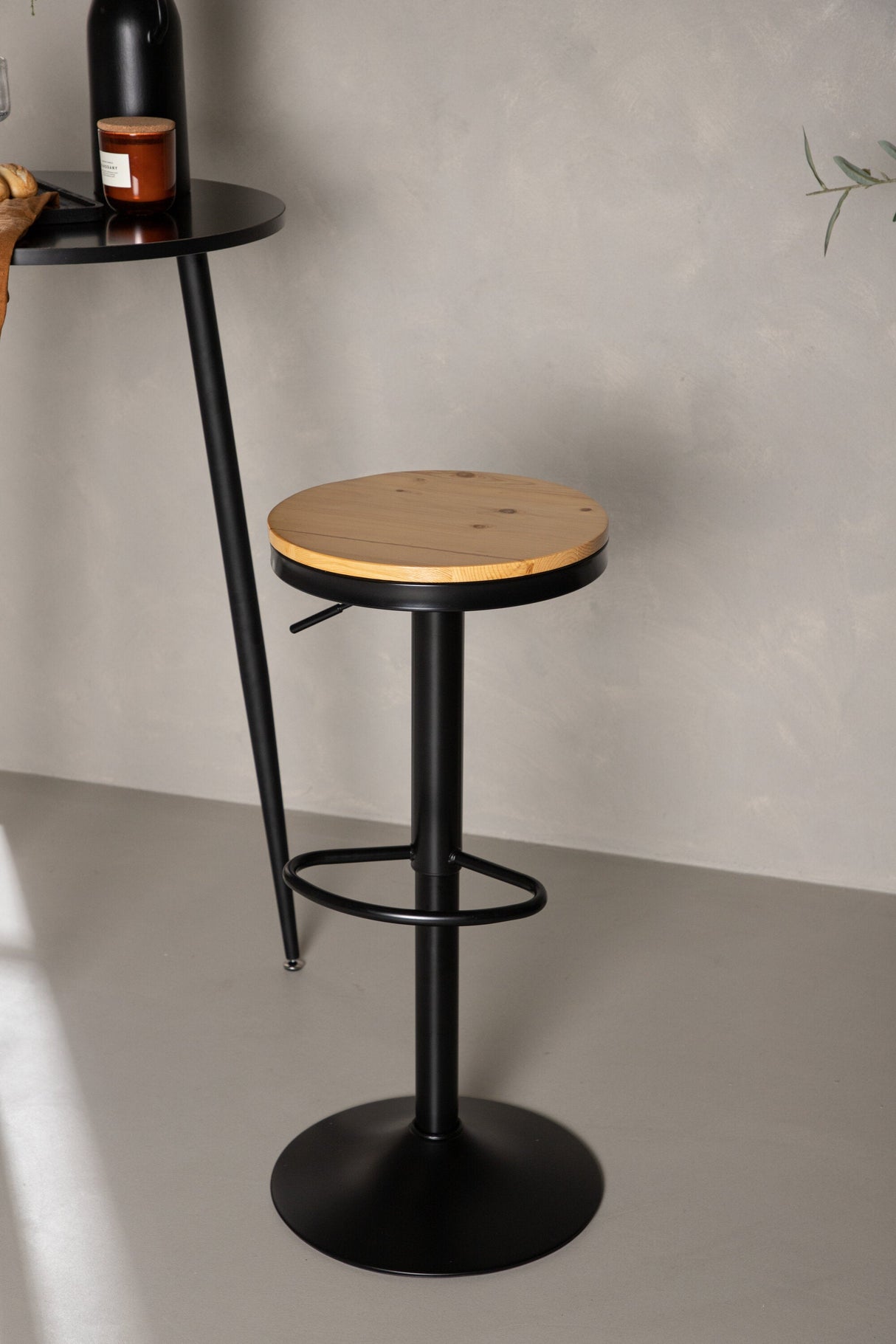 Conway Barhocker - schwarz/Stahl - Barhocker - ALVAHOME