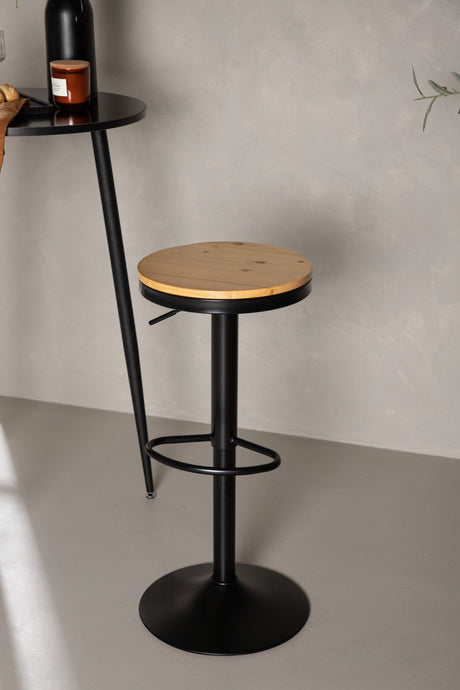 Conway Barhocker - schwarz/Stahl - Barhocker - ALVAHOME