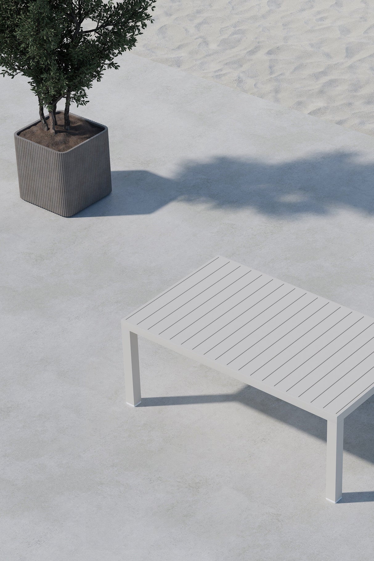 Copacabana Outdoor - Couchtisch - beige/Sprühstein - Outdoor - Couchtische - ALVAHOME