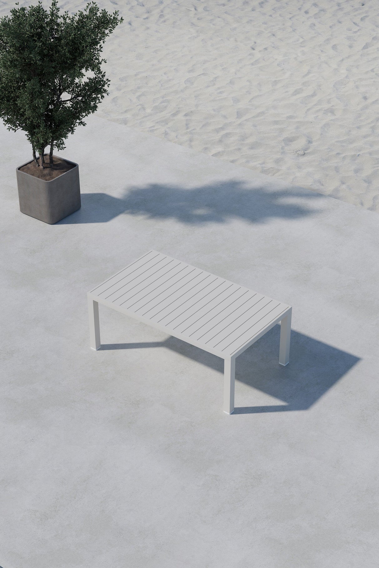 Copacabana Outdoor - Couchtisch - beige/Sprühstein - Outdoor - Couchtische - ALVAHOME