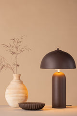 Corello Tischlampe - braun/Sprühstein - Tischlampen - ALVAHOME