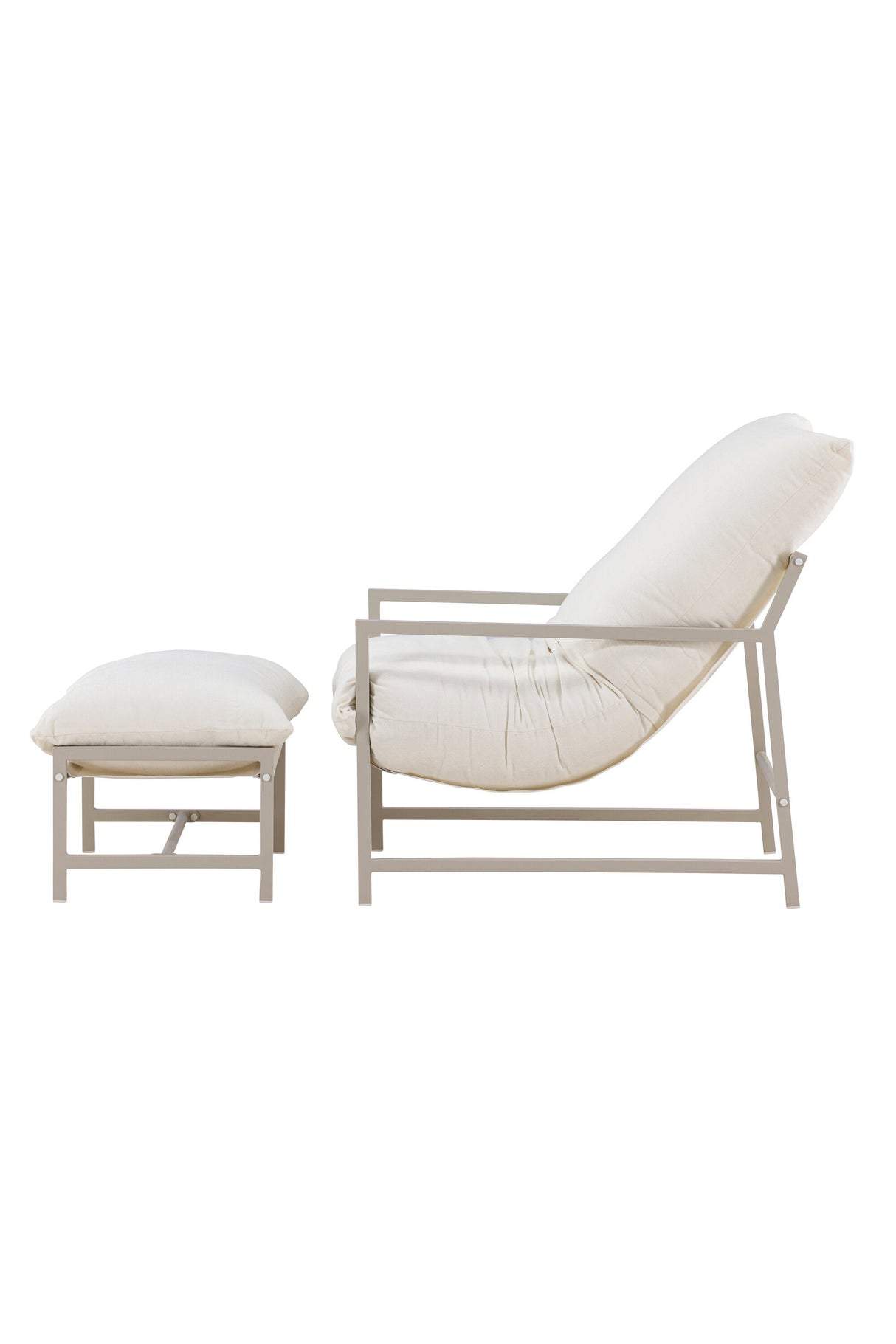 Corso Outdoor Lounge - Stuhl - beige/Stahl - Accent Chair - ALVAHOME