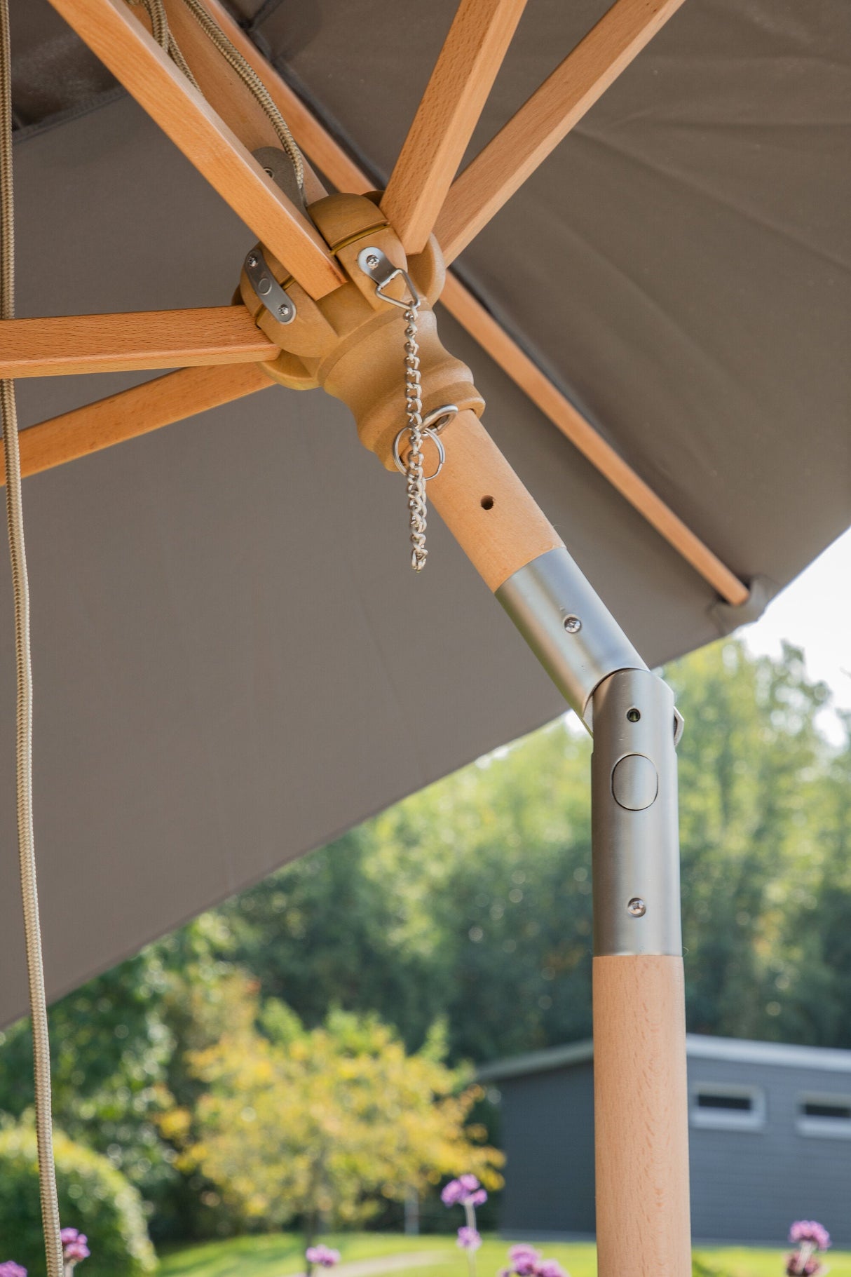 Corypho Sonnenschirm - grau/Polyester - Sonnenschirme - ALVAHOME