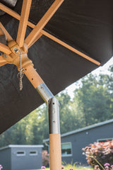 Corypho Sonnenschirm - schwarz/Polyester - Sonnenschirme - ALVAHOME