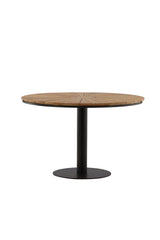 Croft Outdoor - Esstisch rund - schwarz/Aluminum - Outdoor - Esstische (rund) - ALVAHOME