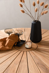Croft Outdoor - Esstisch rund - schwarz/Aluminum - Outdoor - Esstische (rund) - ALVAHOME