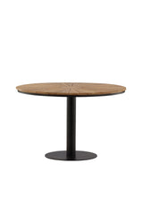 Croft Outdoor - Esstisch rund - schwarz/Aluminum - Outdoor - Esstische (rund) - ALVAHOME