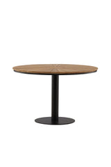 Croft Outdoor - Esstisch rund - schwarz/Aluminum - Outdoor - Esstische (rund) - ALVAHOME