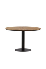 Croft Outdoor - Esstisch rund - schwarz/Aluminum - Outdoor - Esstische (rund) - ALVAHOME