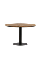 Croft Outdoor - Esstisch rund - schwarz/Aluminum - Outdoor - Esstische (rund) - ALVAHOME