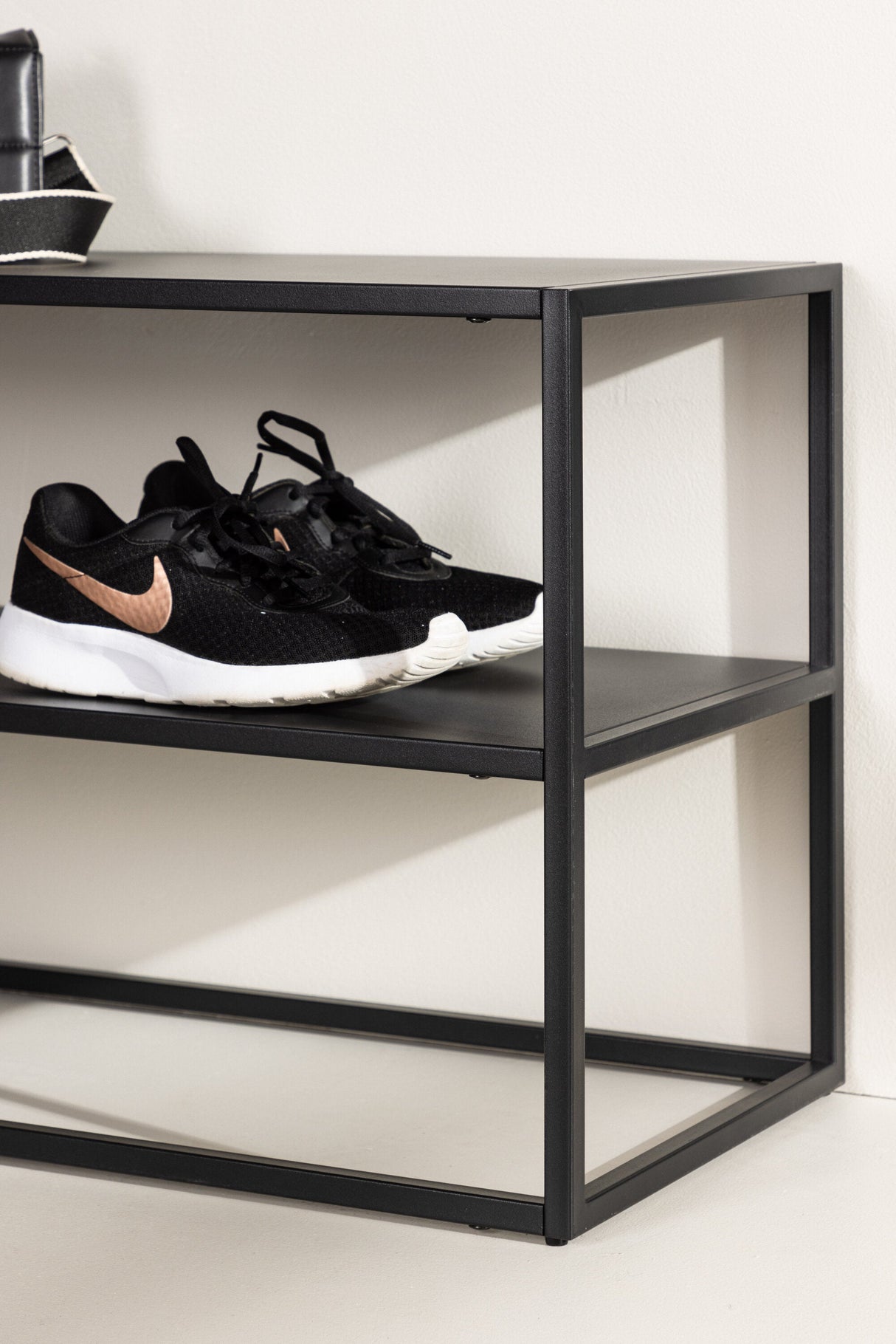 Curitiba Schuhschrank - schwarz/Stahl - Schuhschränke - ALVAHOME