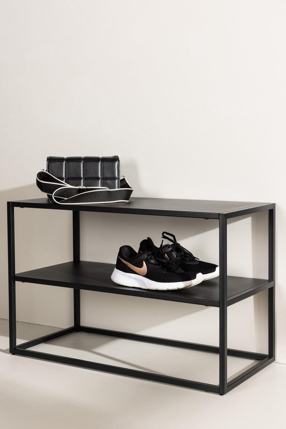 Curitiba Schuhschrank - schwarz/Stahl - Schuhschränke - ALVAHOME