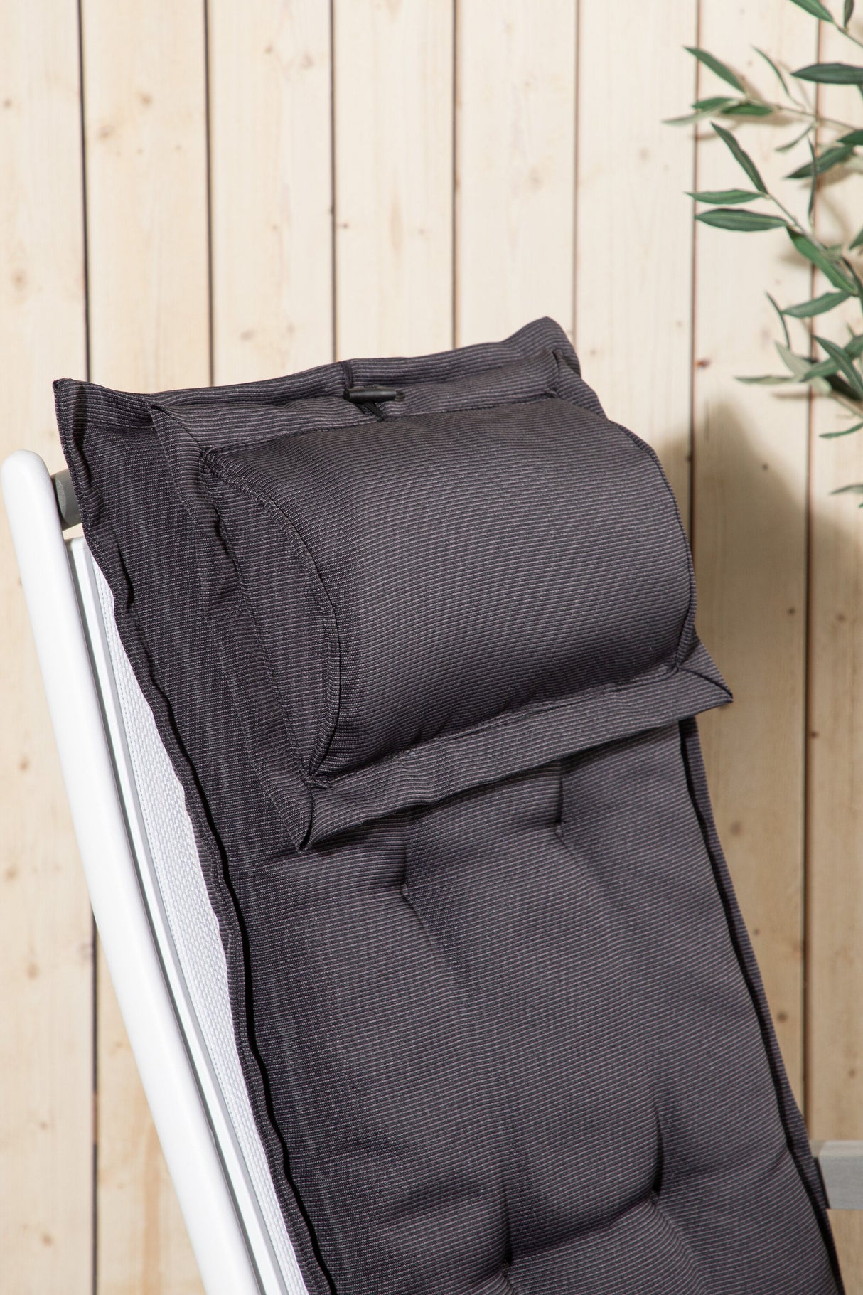 Cushion Outdoor - Sitzpolster - dunkelgrau/Polyester - Outdoor - Sitzpölster - ALVAHOME