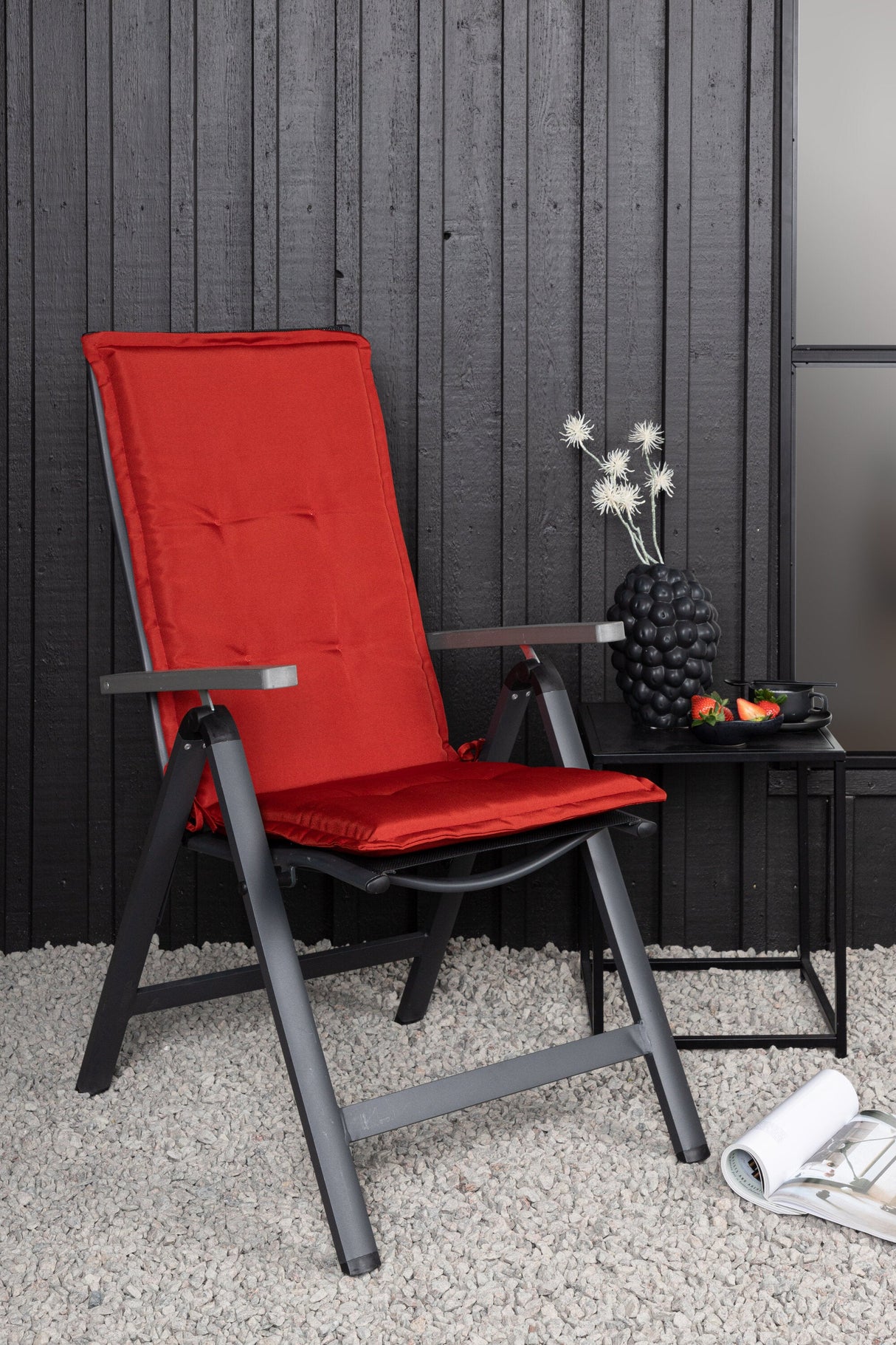 Cushion Outdoor - Sitzpolster - rot/Polyester - Outdoor - Sitzpölster - ALVAHOME